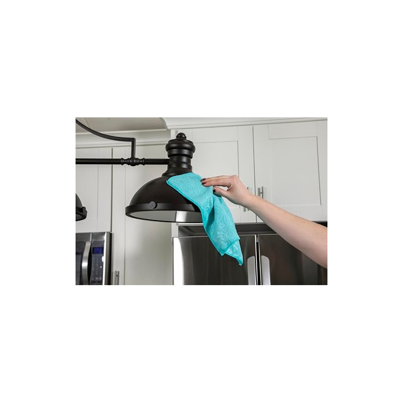EvriHome Microfiber Cleaning Cloths, Attract Dust Like a Magnet, Embossed