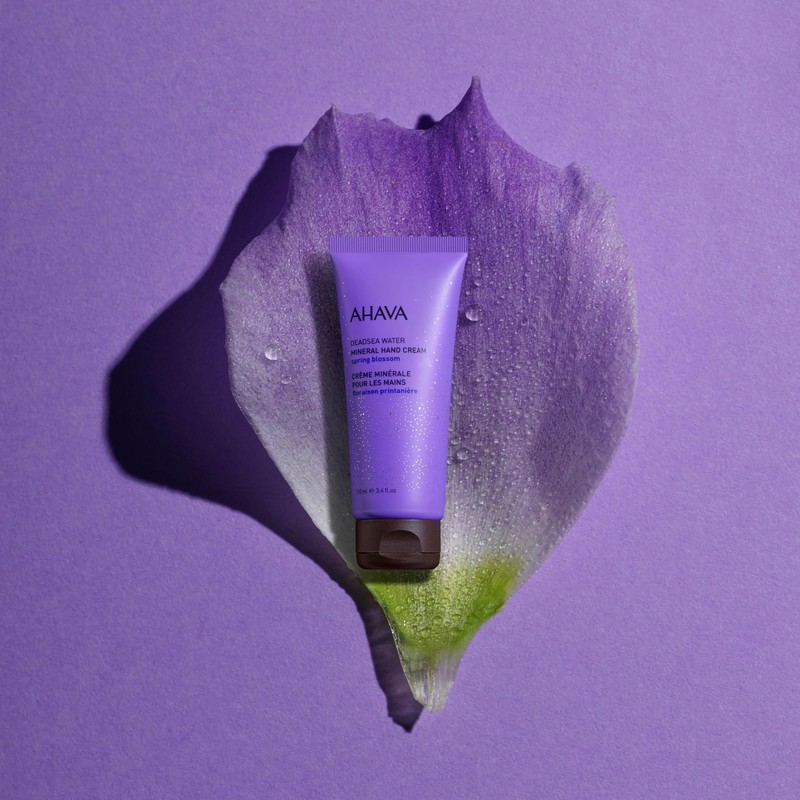 AHAVA Dead Sea Water Mineral Hand Cream, Spring Blossom -