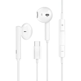 FazeeXone USB C Headphones, in-Ear Earphones with Mic and Volume Control for 15/16 Pro/Pro Max USB C Smartphone, Tablet or Laptop. (USB Type C Wired Earphones)