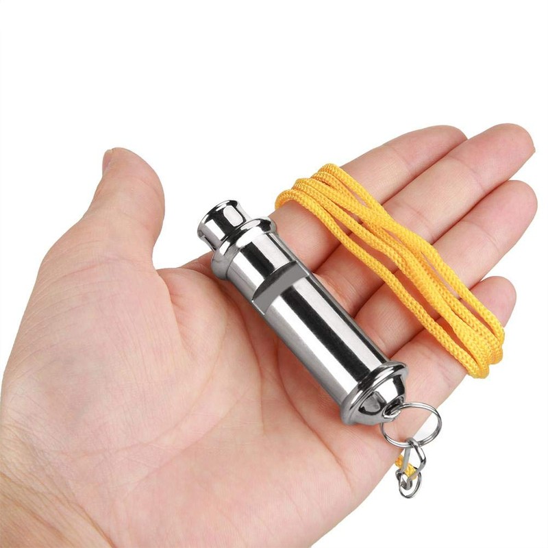 Zerodis Pigeon Whistle with Lanyard Stainless Steel Ultrasonic Birds Behavior