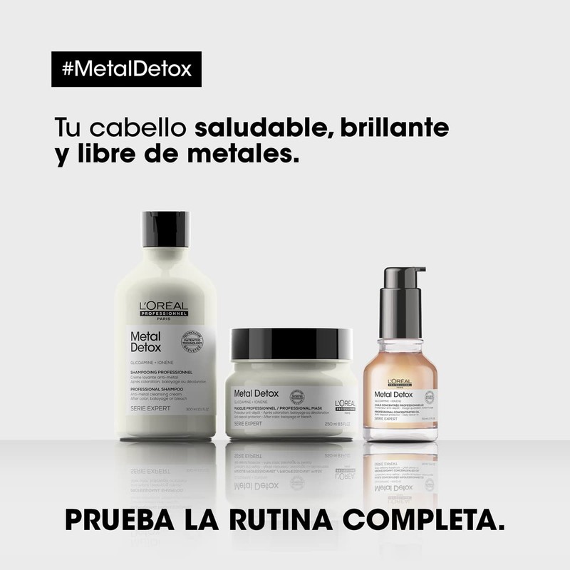 L'Oreál Profesionnel Kit Metal Detox Shampoo 300ml + Mascarilla 75ml