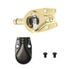 GELRHONR 6.35mm 1/4 inch 90 Degree Pancake Style Plug Connector,Gold