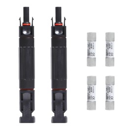 shengbowi 15A Solar Waterproof Fuse Holder Solar Fuse IP68 Waterproof 1000V Inline Fuse Holder for Inverter Solar System Protection