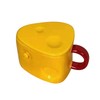 Ceramic Mug Cute Cheese Shape Fashionable Multifunctional Tea Cup with