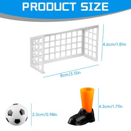 Lotsdonxia Finger Football Game Set with 2 Goals - Mini Tabletop Soccer Game, Fun Family Games for Adults, Desktop Football Match for Fans Club and Parties