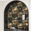 VEELIKE Dark Gothic Wallpaper Skulls Ferns Peel and Stick Wallpaper
