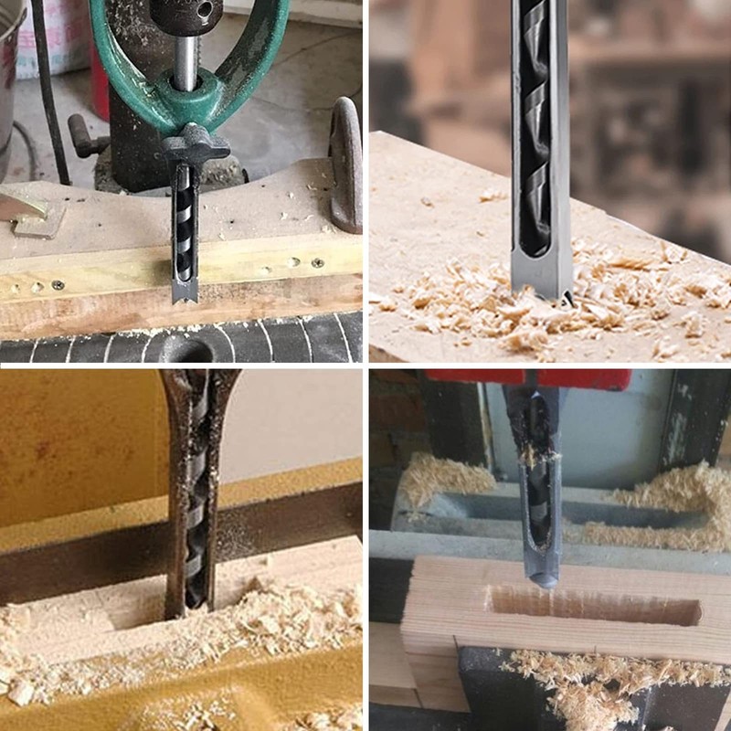 Woodworker 9/16 Inch Square Hole Drill Bits Mortising Chisel, Mortising