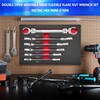 ZKTOOL 6PCS Double Open Movable Head Flexible Flare Nut Wrench