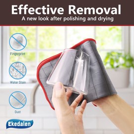 Ekedalen 6 x window cloth, carbon cloths, microfibre cleaning cloths, cleaning cloths for crystal clear and streak-free windows, lint-free window cleaning cloths, polishing cloths, carbon cloths,