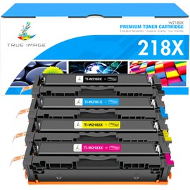 218X 218A 3201dw Toner Cartridges 4 Pack: Compatible Replacement for HP 218X 218A Color Pro MFP 3301fdw 3301cdw 3201dw 3301sdw Printer W2180A W2180X High Yield Ink Set (B/C/Y/M)