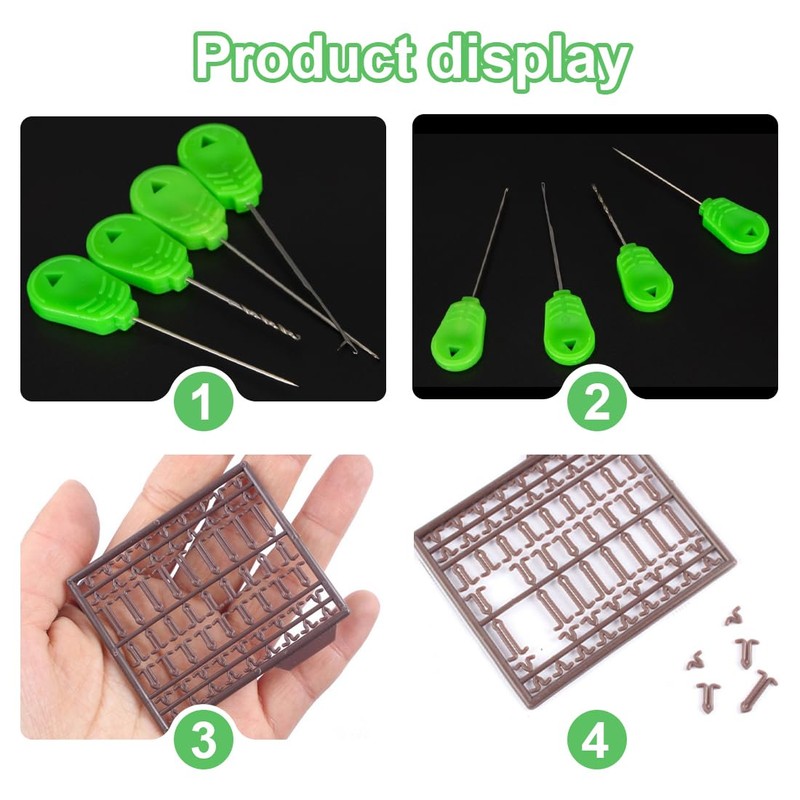 EIHI 4 Pieces Bait Needle Fishing Bait Needle Drill Tool