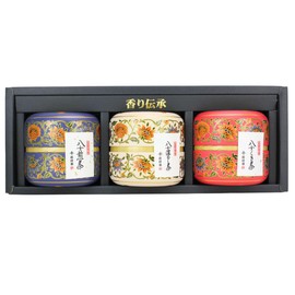Tea Gift YaMETea Modern Pattern Tea Canister 3 Types Advanced Sencha Deep Mushi Tea Premium Kukicha 60g Each Can Be Used With Various Types Of Tea Caddy Gift Souvenir Iwasakien Seicha 88 Night Picked
