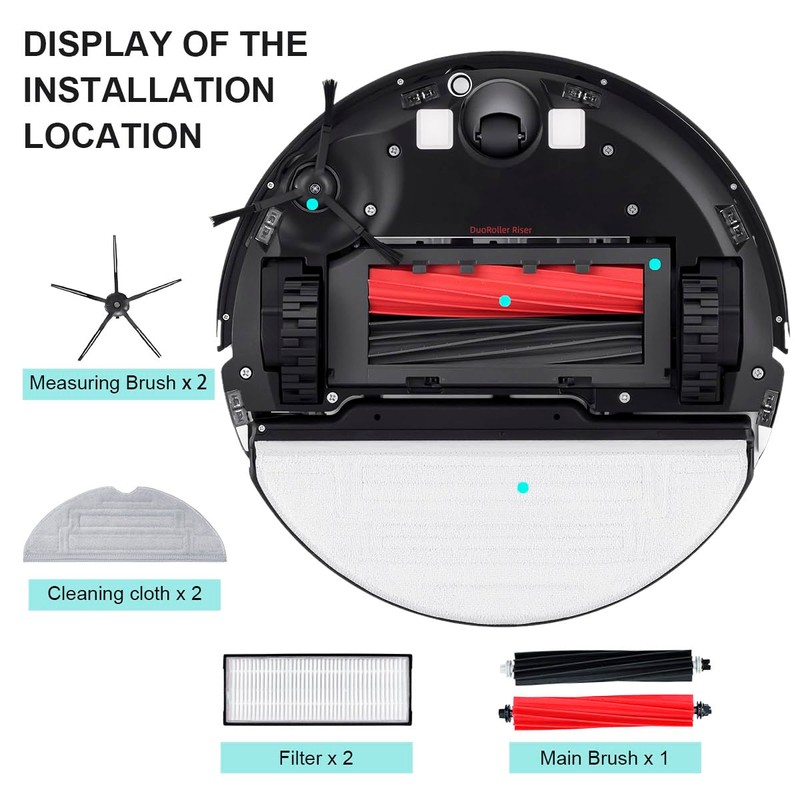Benfosh Replacement Parts Set for Roborock S8 S8 Plus S8+