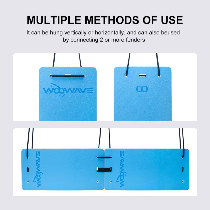 WOOWAVE Flat Fender Prevent Scratches for Yacht Motorboat Boat Bumper,