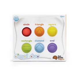 Fat Brain Dimpl Duo, Early Development Toy, Educational Toy, Push and Pop Toy, Sensory Toy for Babies, Colourful Toy for Boys and Girls Aged 12 Months and Older