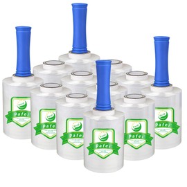 PAFEI 5 inch Plastic Stretch Film Shrink Wrap Roll for Moving -12 Rolls