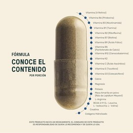 LIFE 360+ Men M4TUR3 | 220 cápsulas | A Base de Colágeno Hidrolizado, Maca, Creatina, Aminoácidos, Vitaminas y Minerales | Suplemento Alimenticio | 70