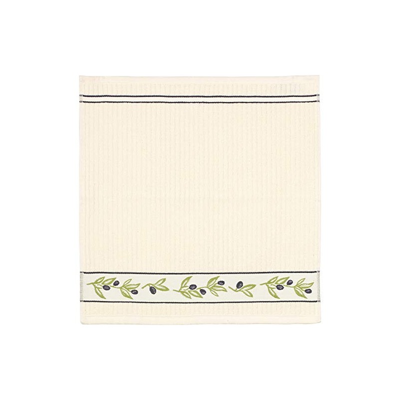 Kracht Terry Tea Towel "Olive Branches" Pack of 2 Cotton