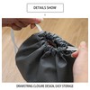 10 pcs Transparent Window Portable Travel Shoe Bag, Drawstring dustproof,