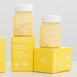 K-Nutra My Vitamin C 500mg high content UK made DSM 24g (30 tablets of 800mg) 2 boxes / 케이뉴트라 마이 비타민C 500mg 고함량 영국산DSM24g(800mg 30정)2통