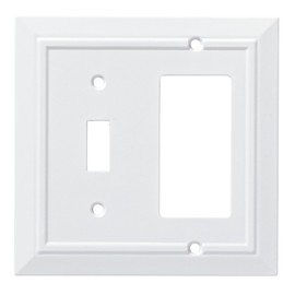 Franklin Brass W35246-PW-C Classic Architecture Switch/Decorator Wall Plate/Switch Plate/Cover, White