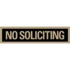 Headline Sign - Self-Stick Sign, "NO SOLICITING" Sign, 2 x