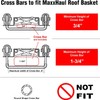 MaxxHaul 50944 Steel Roof Rack-150lb. Capacity with 2 pcs Tie