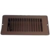 Metaline LS2410-BROWN 4" x 10" Heavy-Duty Light Brown Floor Register