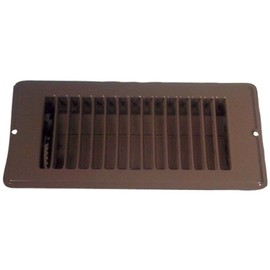 Metaline LS2410-BROWN 4" x 10" Heavy-Duty Light Brown Floor Register