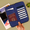Legami - Blue Travel Document Bag Travel Organizer ID Holder