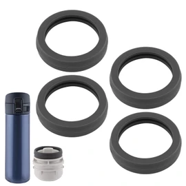 4pcs Stopper Gasket Replacement for Zojirushi Stainless Steel Mug 16oz 12oz, Silicone Ring Seal Parts Leak-Proof O-Ring Parts Compatible with SM-K Series Accessories BPA Free