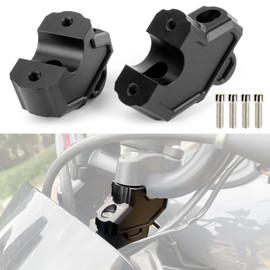 PSLER Motorcycle Handlebar Risers Move Back for Nightster 975 RH975 RH 975 2022-2025 Handle Bar Height up Adapters Clamp (Black)