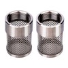 Tinoaly 2pcs 25mm Inlet Suction Strainer Mesh Filter, Stainless Steel