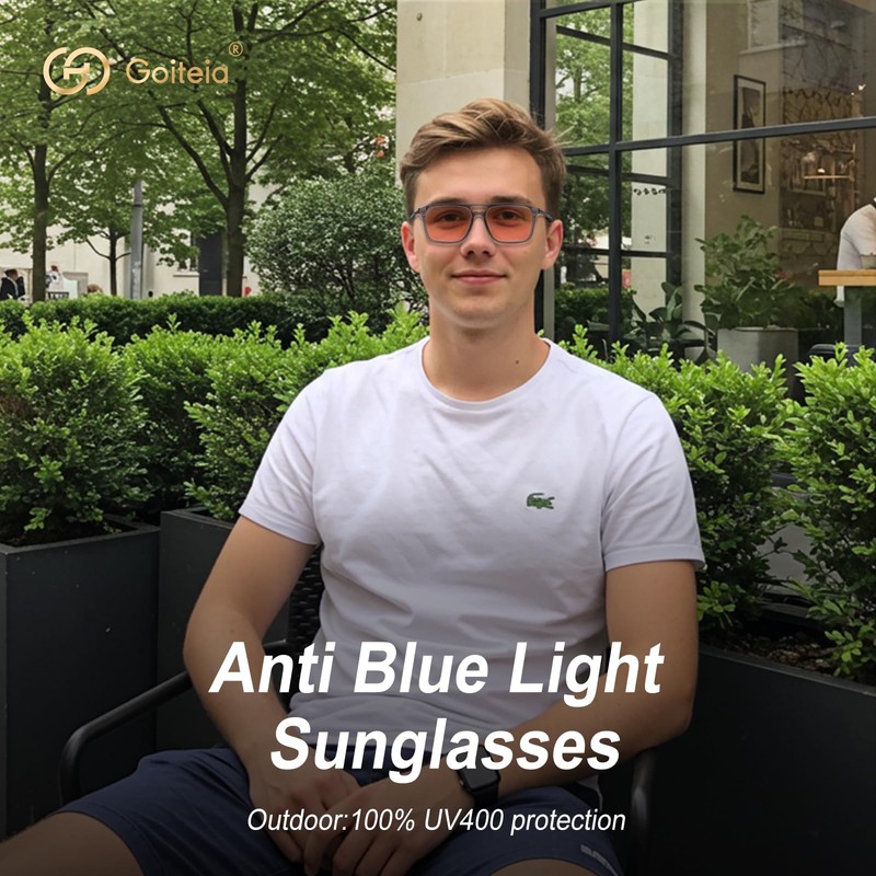 Goiteia FL-Rose Migraine Glasses - Light Sensitivity Glasses Against Fluorescent