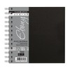 Daler-Rowney Ebony Sketchbook, Smooth Surface, 160gsm, Spiral Bound, Square, 14
