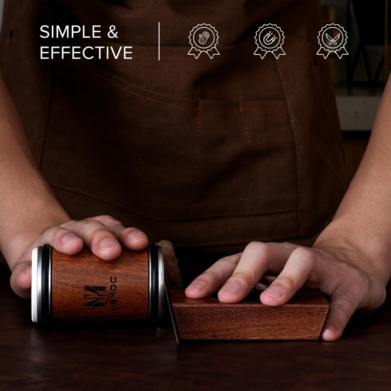 Rolling Knife Sharpener Kit, Kitchen Knife Sharpener with Diamond and