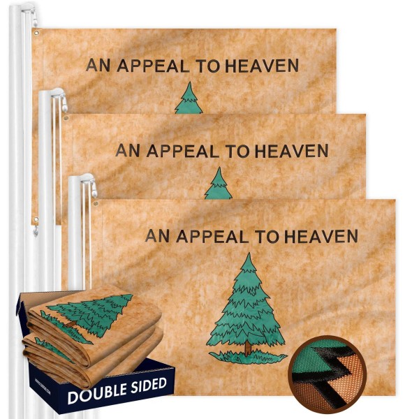 UD_G128 3 Pack: An Appeal to Heaven Tea-Stained Flag 3x5
