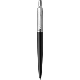 Parker Jotter Gel Pen | Bond Street Black with Chrome Trim | Medium Point Black Ink (0.7 mm) | Gift Box