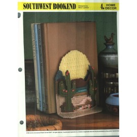 Annie's Attic NEW SOUTHWEST BOOKEND HOME DECOR ANNIE'S PLASTIC CANVAS PATTERN INSTRUCTIONS
