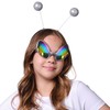 Cheerin Silver Alien Headbands & Glasses – Adult Martian Antenna
