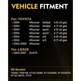 AATEE 700062 HVAC Heater Blower Motor for:-Toyota 4Runner 2004 2005 2006 2007 2008 2009, for:-Lexus Gx470 2003 2004 2005 2006 2007 Replace# 700062, PM9188, 87103-35060, 8710335060