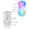 memzuoix 2.4G Wireless Mouse with Customizable Cover & 9-Color LED