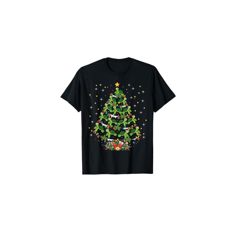 Sea Turtles Lover Xmas Gift Sea Turtle Christmas Tree T-Shirt