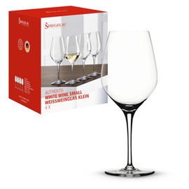 Spiegelau Authenticis 4400183 White Wine Glasses 360 ml Set of 4 Crystal Glass White Wine Glasses Dishwasher Safe
