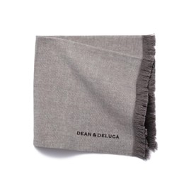 DEAN & DELUCA Cotton Chambray Napkin, Gray, Approximately 17.7 x 17.7 inches