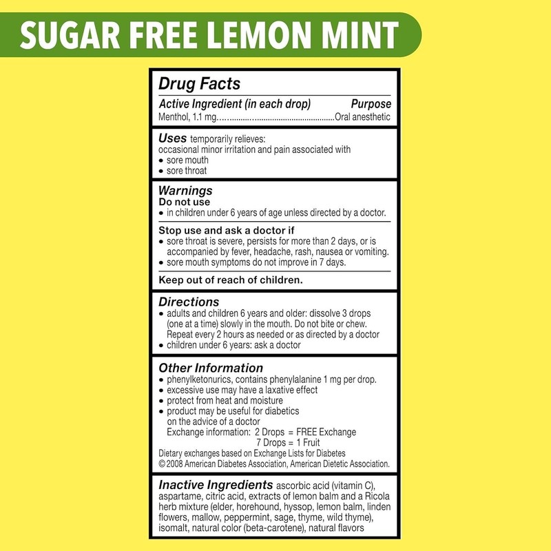 Banded Ricola Big Bag Sugar Free Cough Drops Drops 2245,