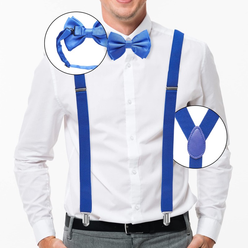 Man of Men - Bowtie & Suspender Sets - Solid
