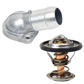 Michigan Motorsports 187 Degree Thermostat & Housing - Fits 1999-2006 LS Engines 4.8L 5.3L 5.7L 6.0L - Replaces GM #12600172 - Compatible with Silverado Sierra Tahoe Yukon GTO Camaro Corvette Models