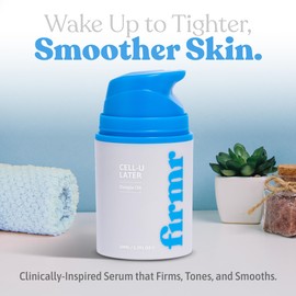 Firmr Cell-U Later Cellulite Toning Serum - Tightening, Smoothing, Firming Solution - Supports Natural Collagen & Hyaluronic Acid Production - For All Skin Types - Coffee Scent - 1.7 fl.oz/50ml