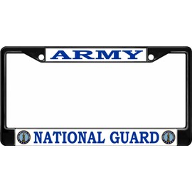 Army National Guard Black License Plate Frame